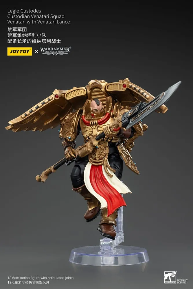 Warhammer The Horus Heresy Action Figure 1/18 Legio Custodes Custodian Venatari Squad Venatari with Venatari Lance 13 cm